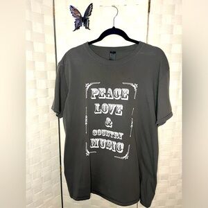 ☮️🤍🤠🎶Sweet Claire “Peace Love & Country Music” T-Shirt